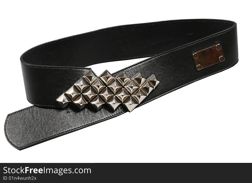 Black belt with clipping path