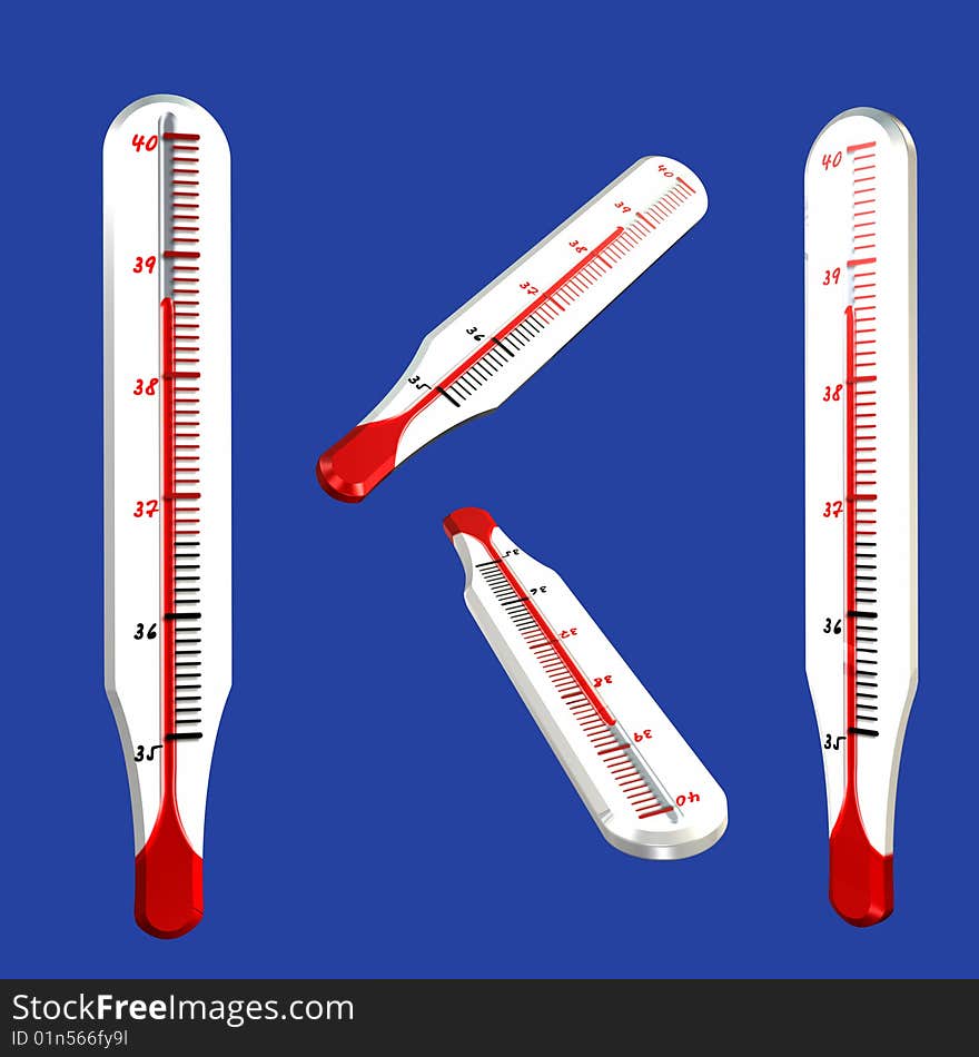 Thermometers+ Clipping paths (selection from a background)