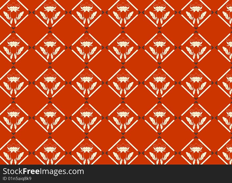 Vector illustraition of retro abstract Swirl Pattern background