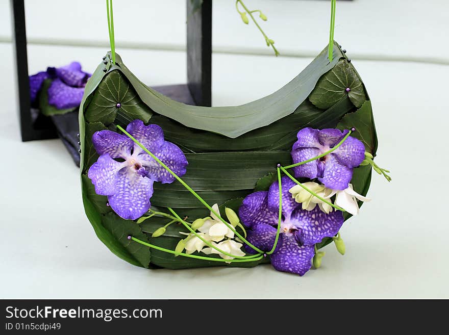 Orchid handbag