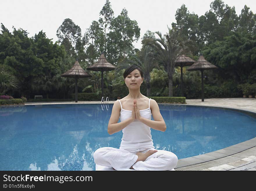 Beautiful women doing yoga outdoor. Beautiful women doing yoga outdoor