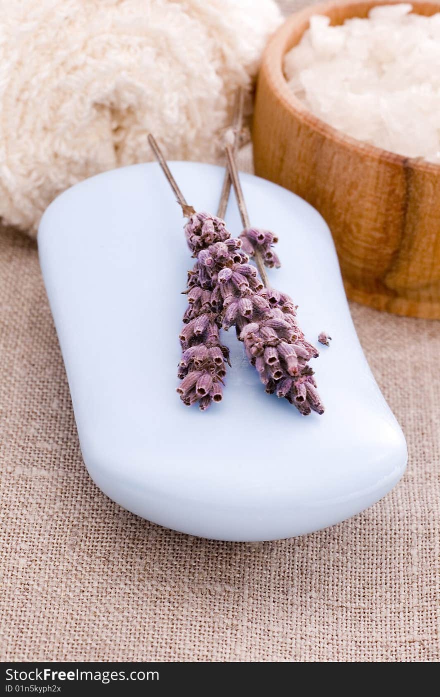 Soap with lavender