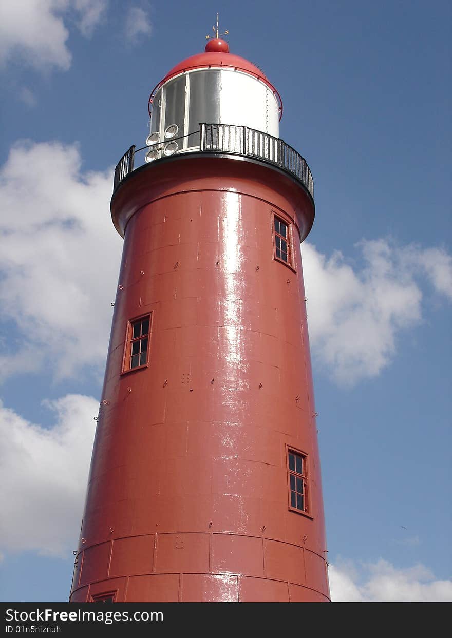 Light house on the dutch coast. Light house on the dutch coast