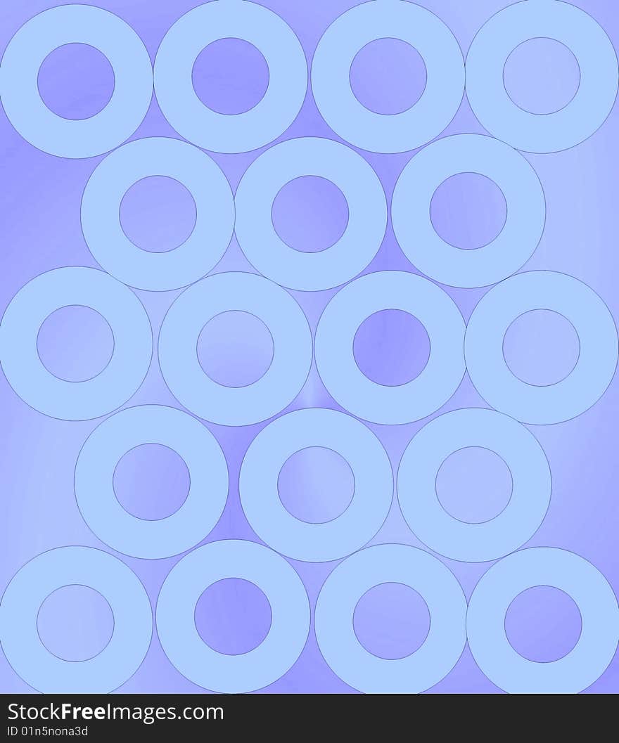 Abstract light blue background with many rings. Abstract light blue background with many rings