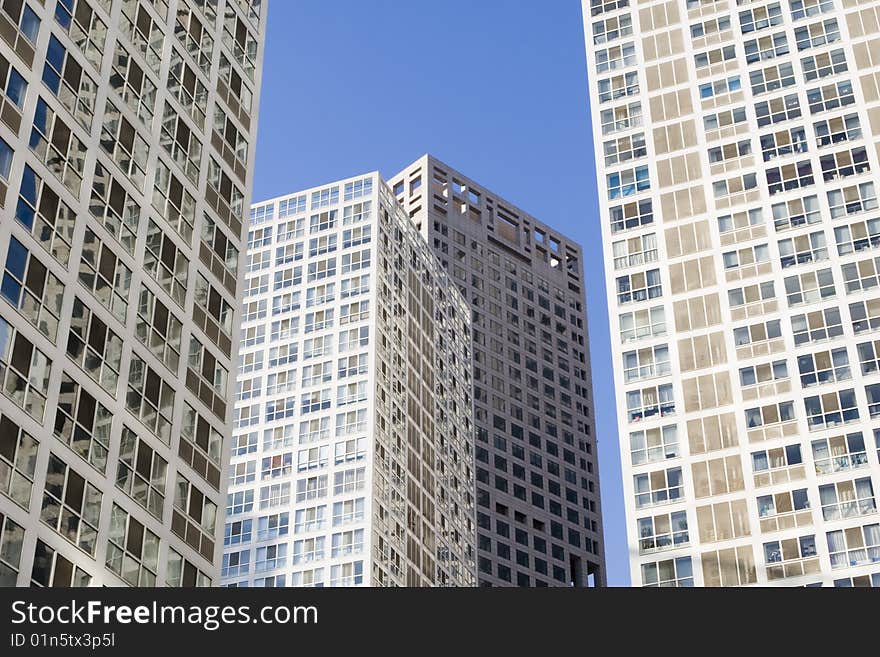 modern buildings intended for small office/home office, beijing, china.