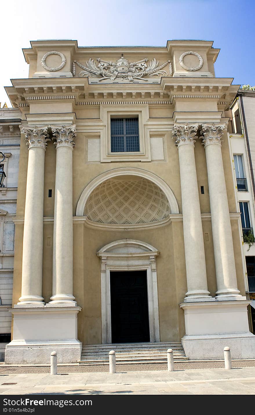 Historic building in the city of Parma. Historic building in the city of Parma