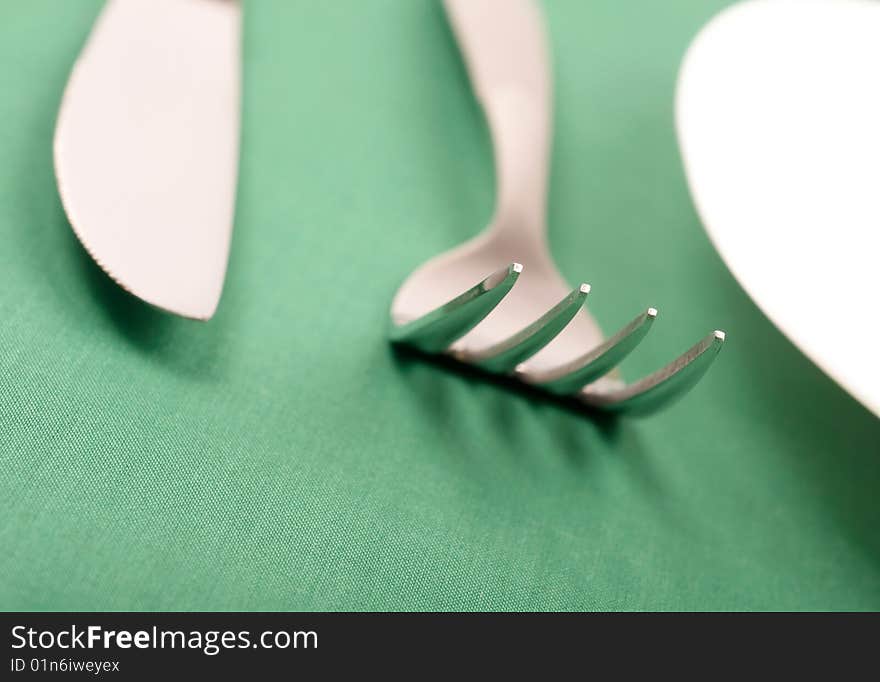 Plate, Fork And Knife