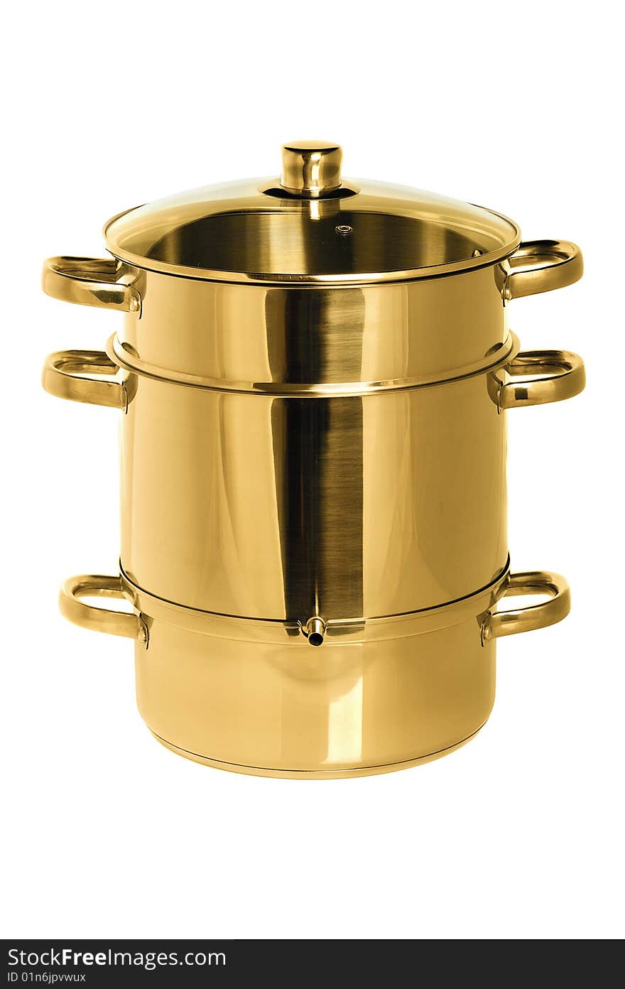 Yellow metal pan