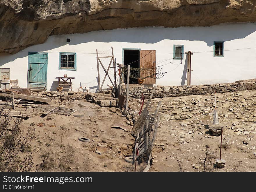 The small house and personal landfarm in a grief. The small house and personal landfarm in a grief