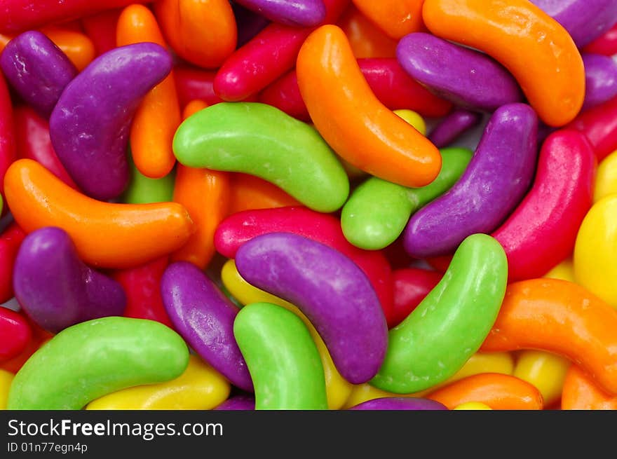 Colorful Kidney Shaped Sweets Background. Colorful Kidney Shaped Sweets Background