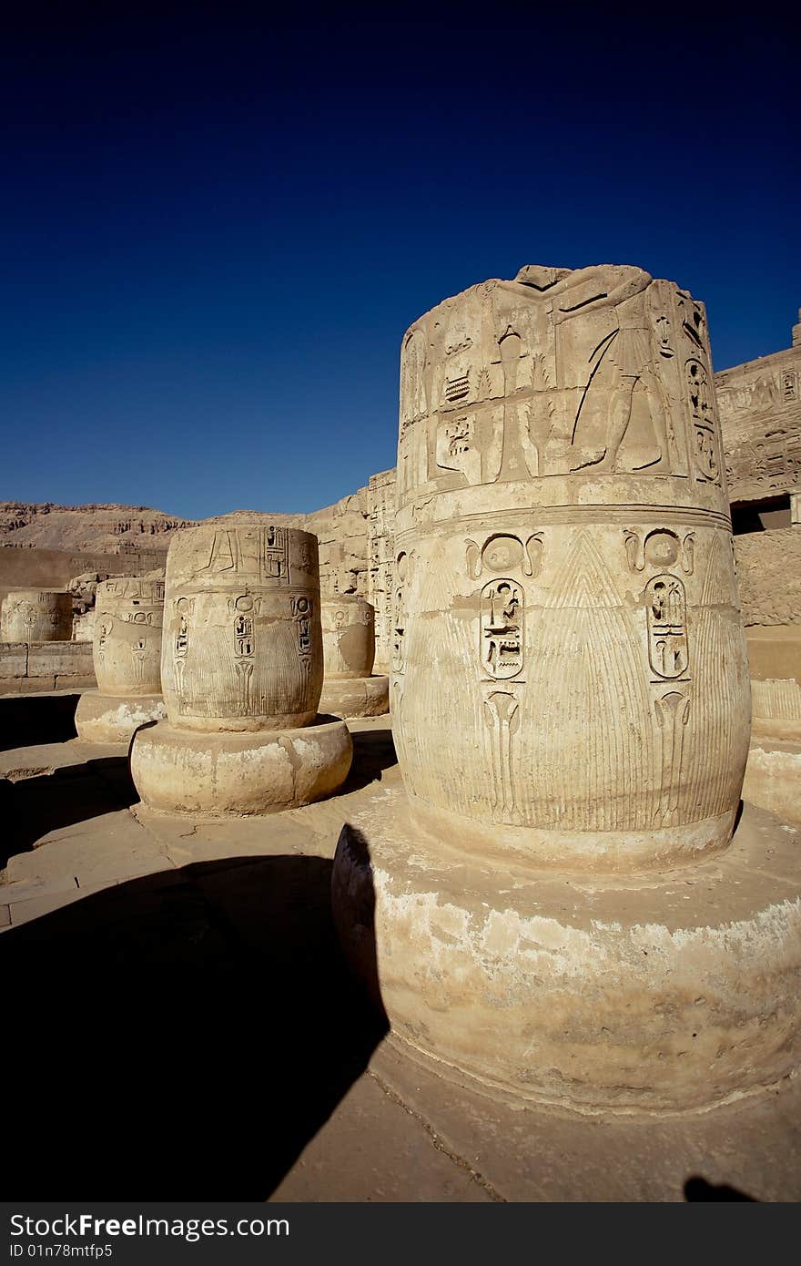 A famous temple in Luxor, Egypt. A famous temple in Luxor, Egypt.