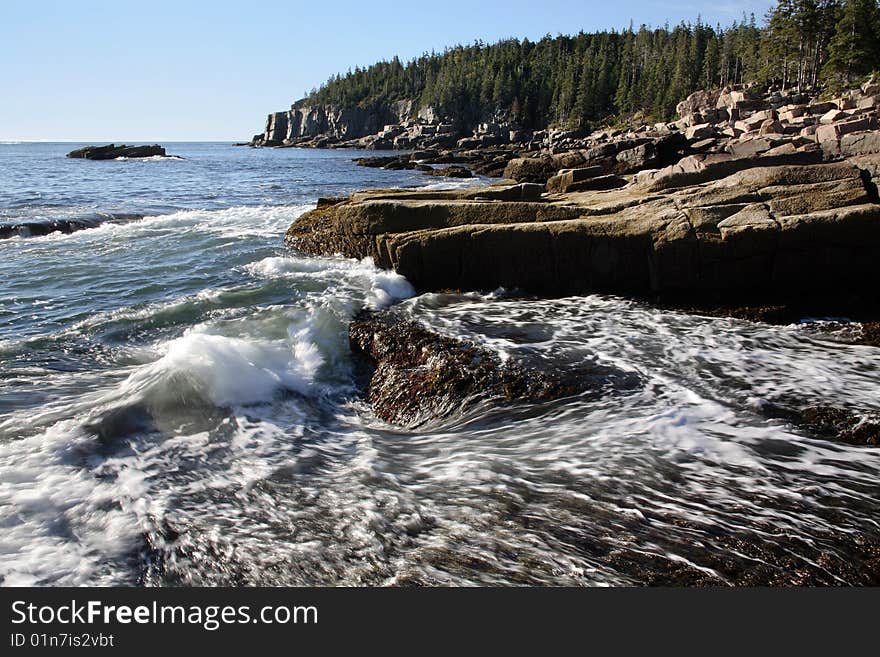 The Seacoast At Acadia National Park, Maine