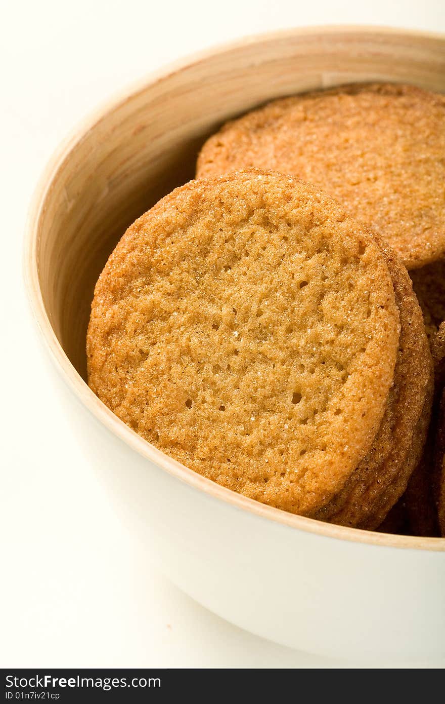 Ginger Cookies In Bowl