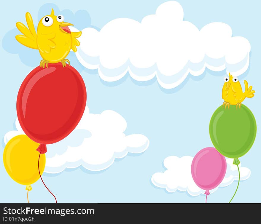 Birds and balloons