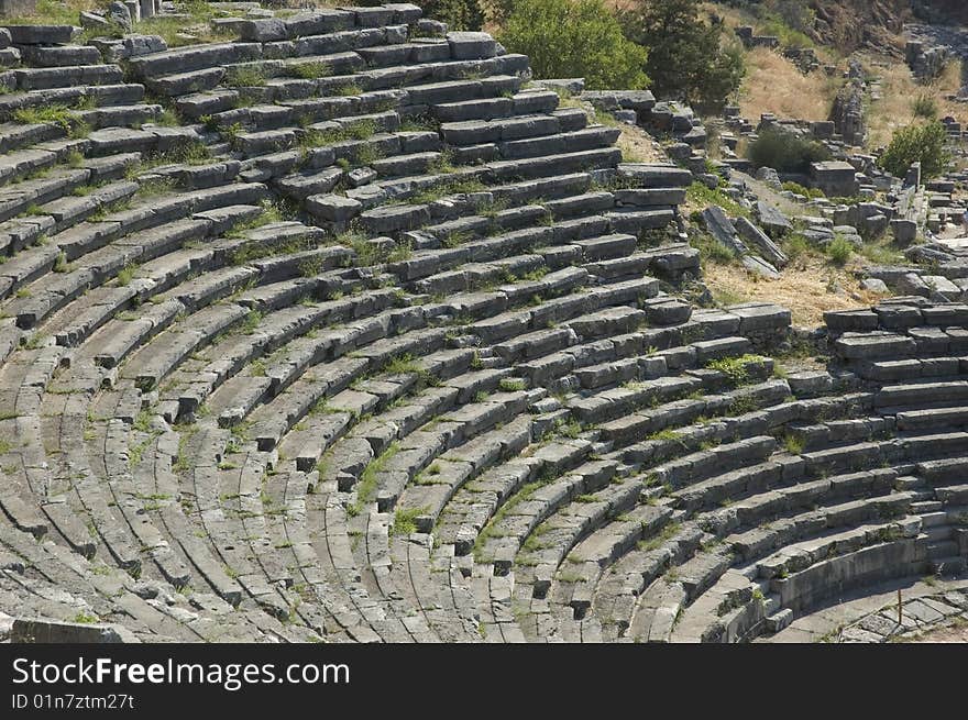 Greek Theater in the Delpfi area close to Athens. Greek Theater in the Delpfi area close to Athens