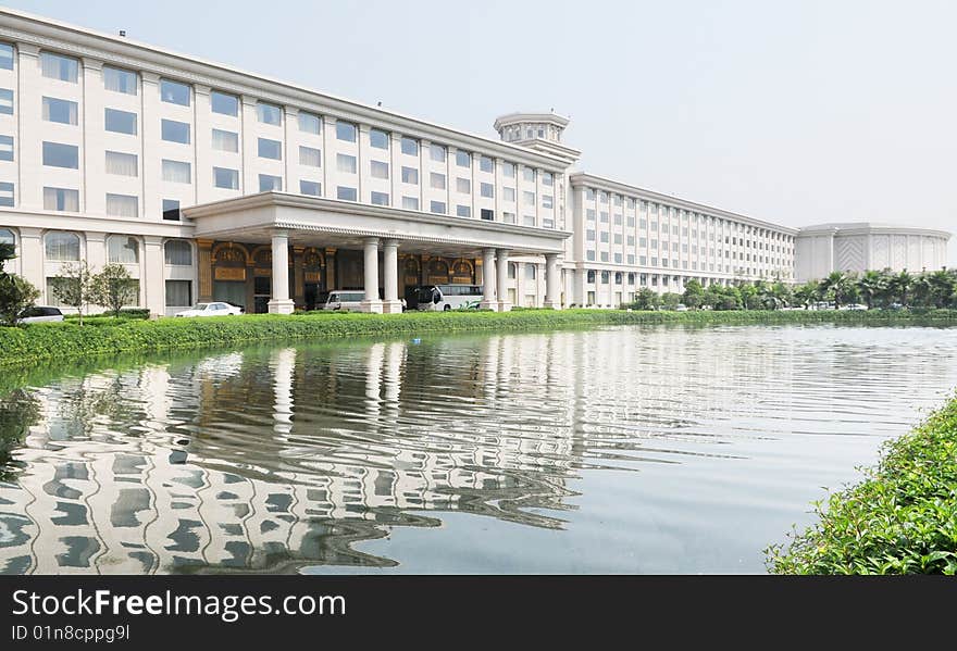 The grand hotel by waterside