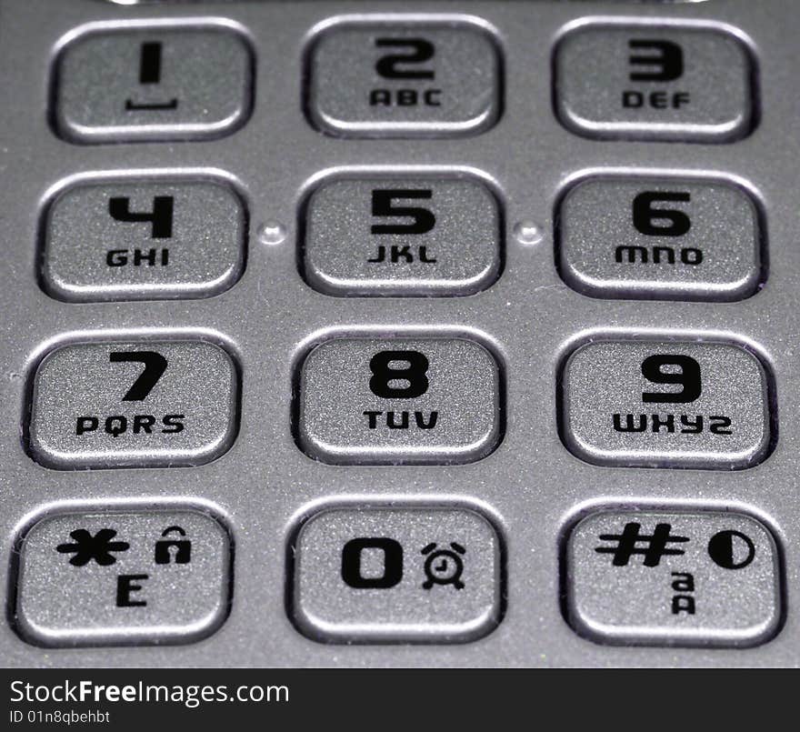 Keyboard of the phone