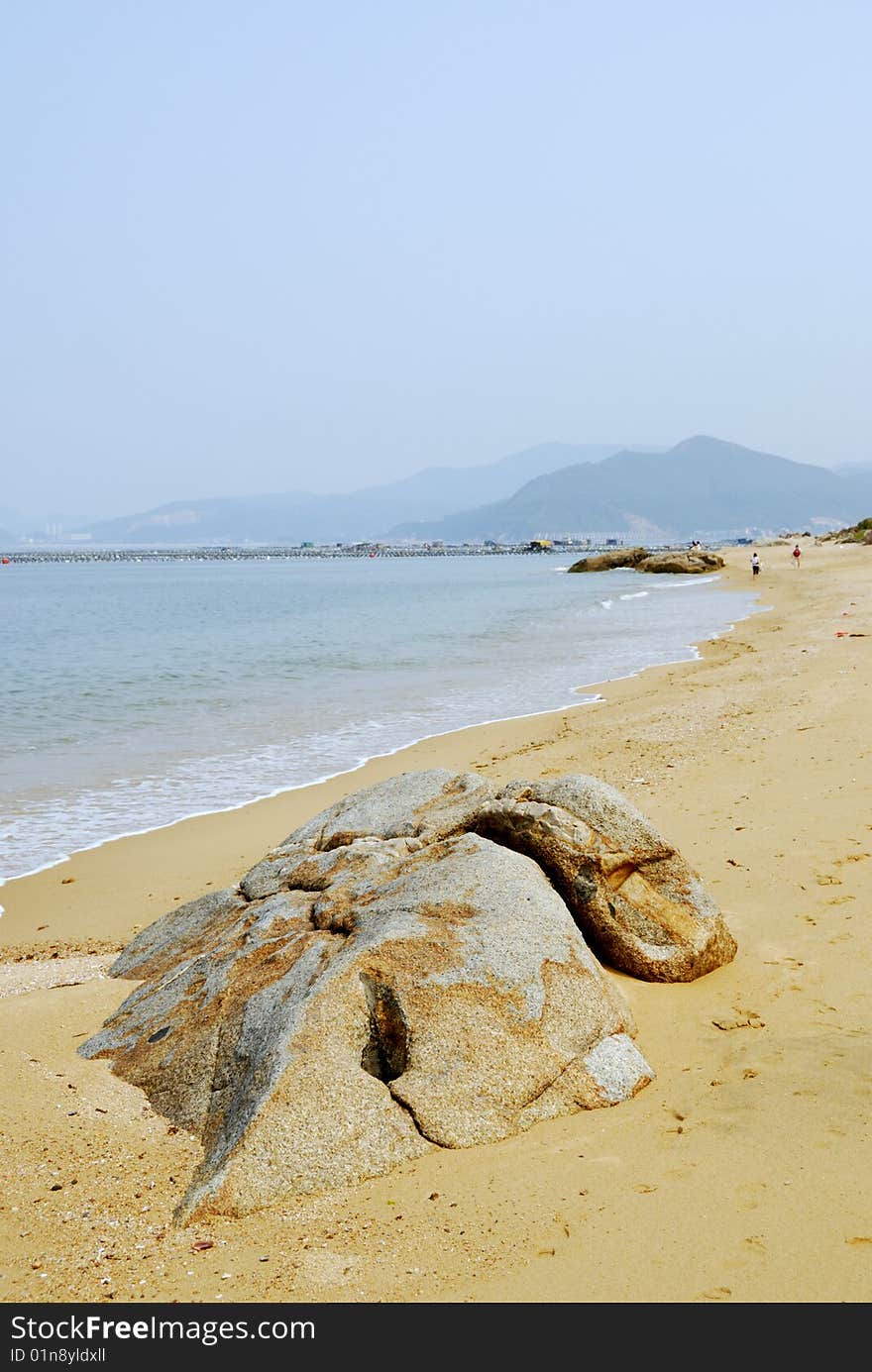 Summer beach in an island. Summer beach in an island