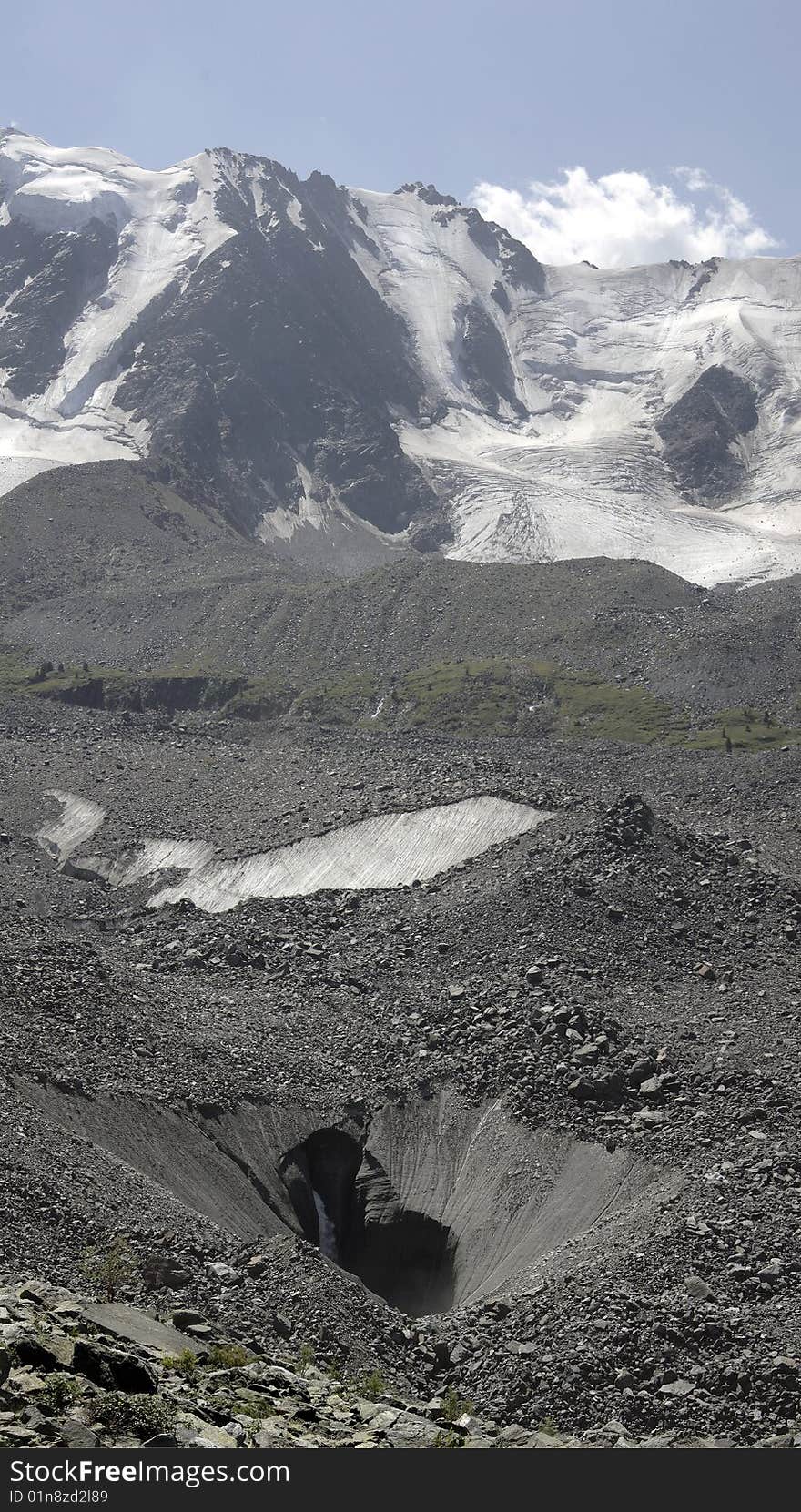 Glacier of Mjushtu Ajry.