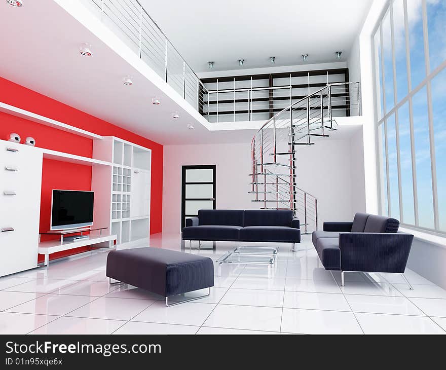 Modern Interior Of A Room