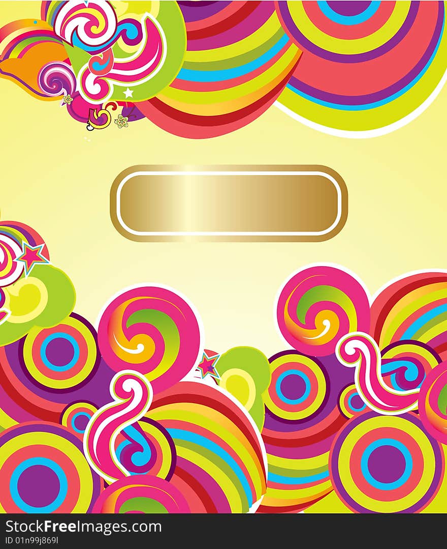 Abstract art background with a bright, multi-coloured pattern. Abstract art background with a bright, multi-coloured pattern.