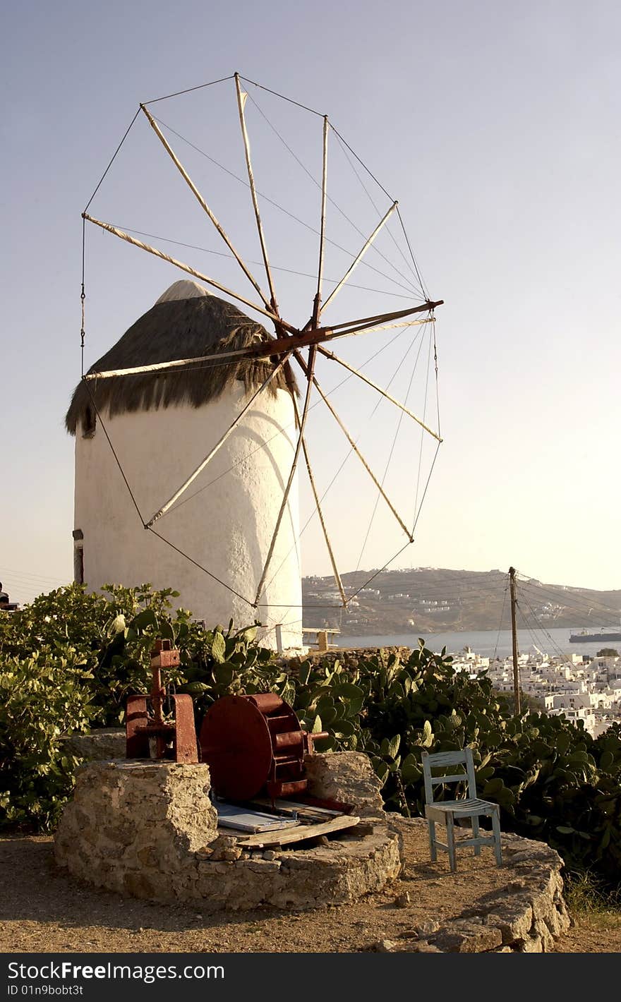 View of Mikonos Island in the Aegean See, Greece. View of Mikonos Island in the Aegean See, Greece.