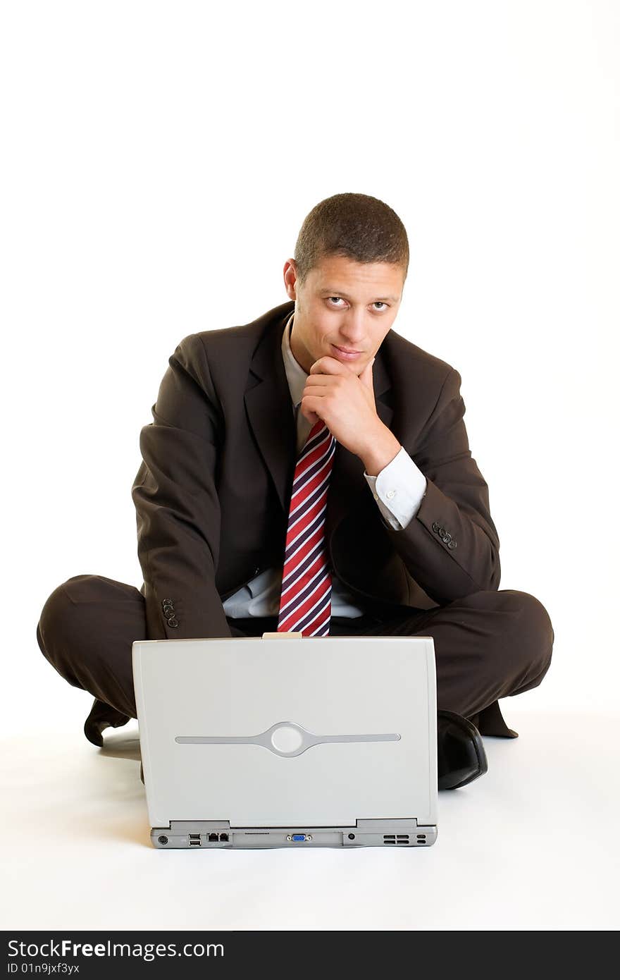 Businessman On Laptop