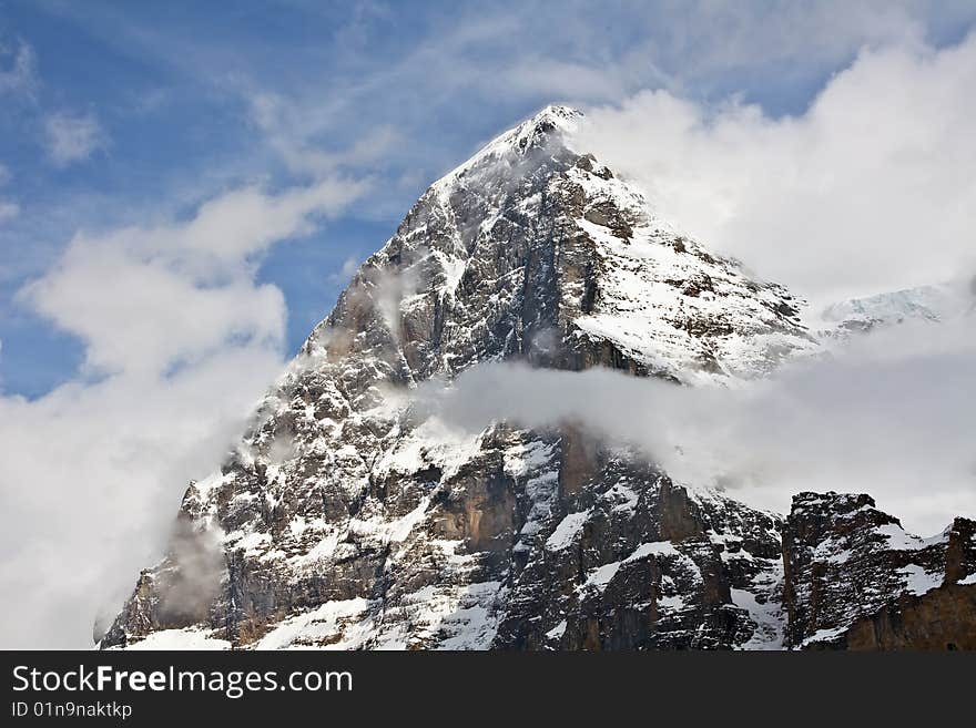 Eiger north face (Bernesse alps, Switzerland)