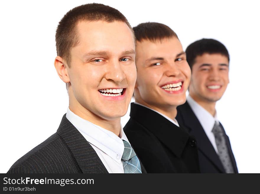 Three Laughing Businessmen