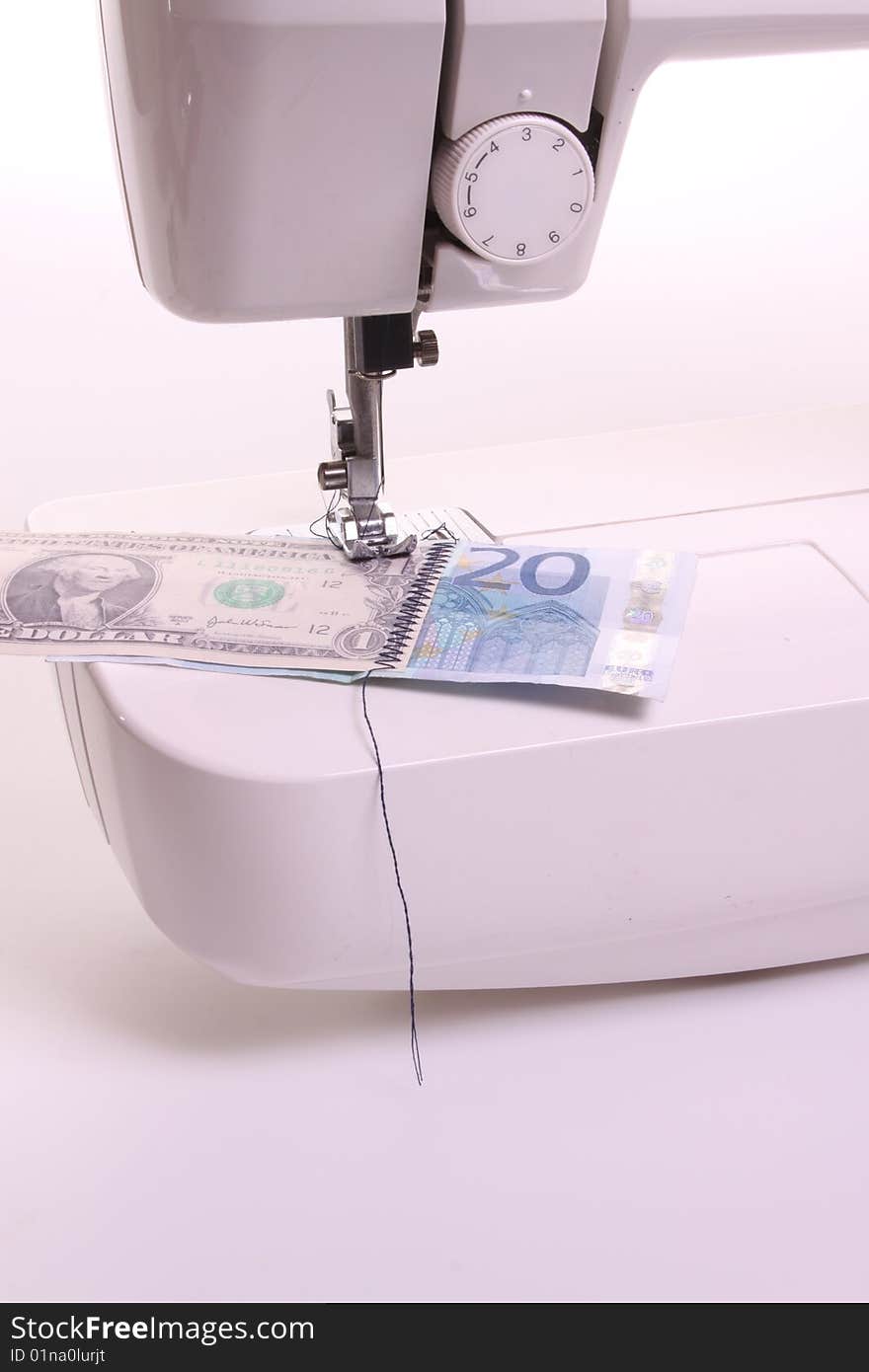 Sewing money machine