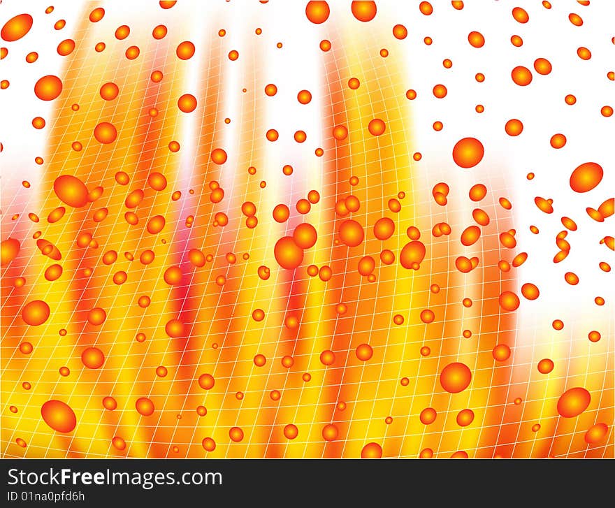 Illustration of abstract background, orange