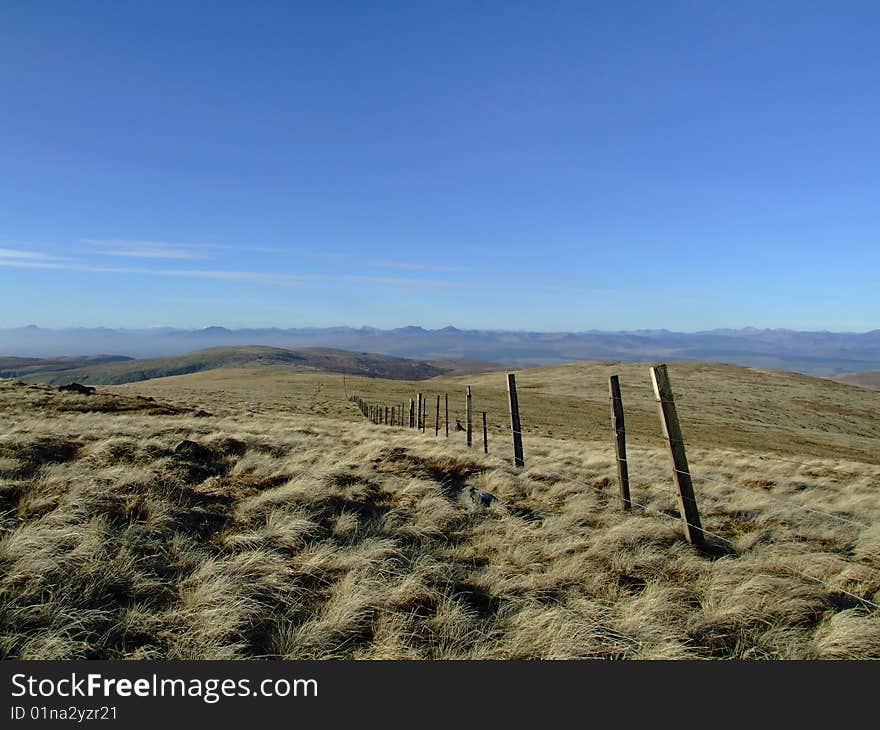 Fence in Ochil Hills