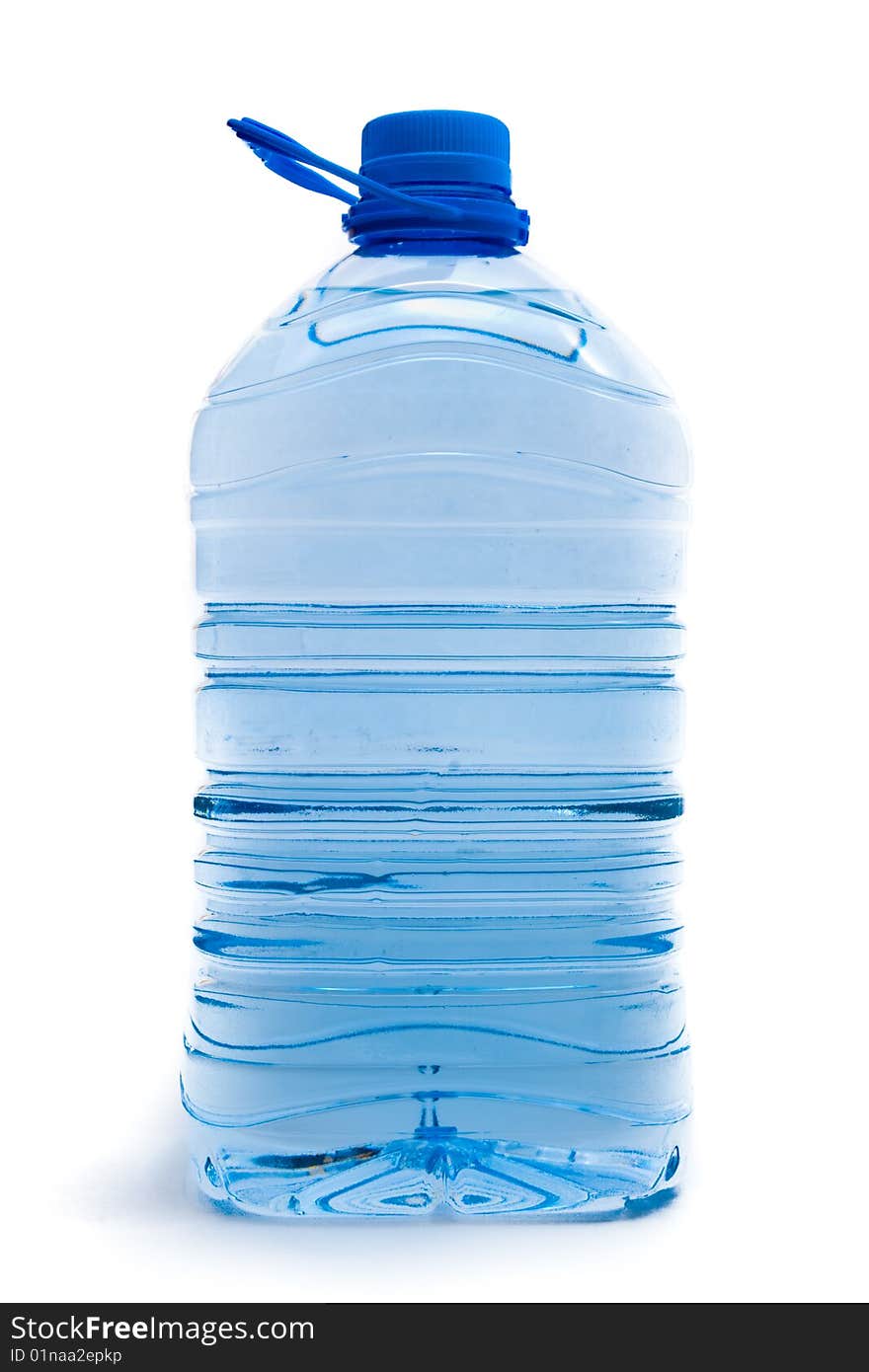 Large bottle of water isolated