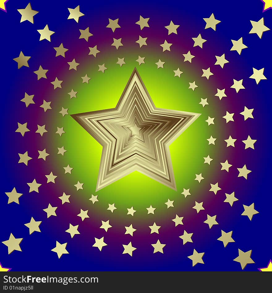 Dark blue seamless background with silvery stars (vector). Dark blue seamless background with silvery stars (vector)