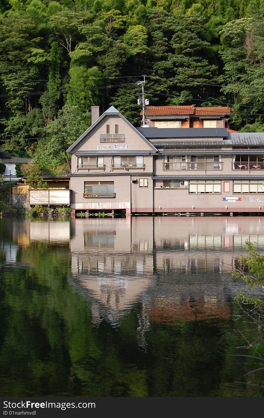 Lake and house