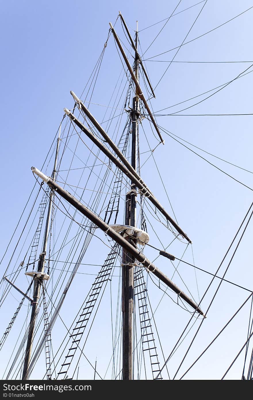 Mast Of An Old Sailing Ship