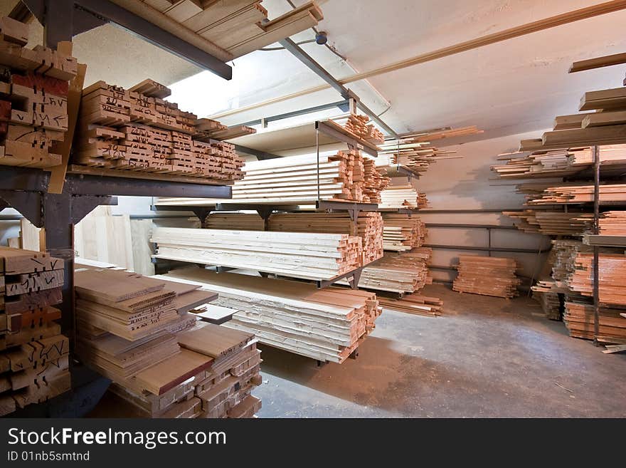 Wooden planks rounded square pattern