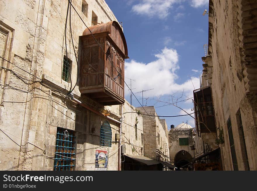 Street view of old Jerusalem city, Israel. Street view of old Jerusalem city, Israel