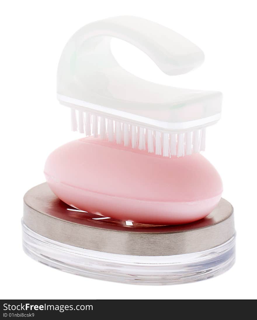 Soap and nailbrush