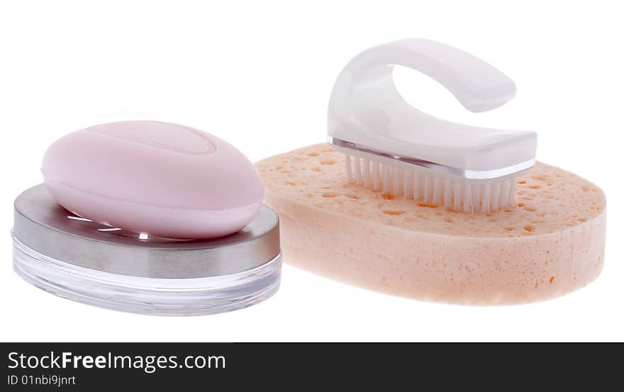 Soap and nailbrush