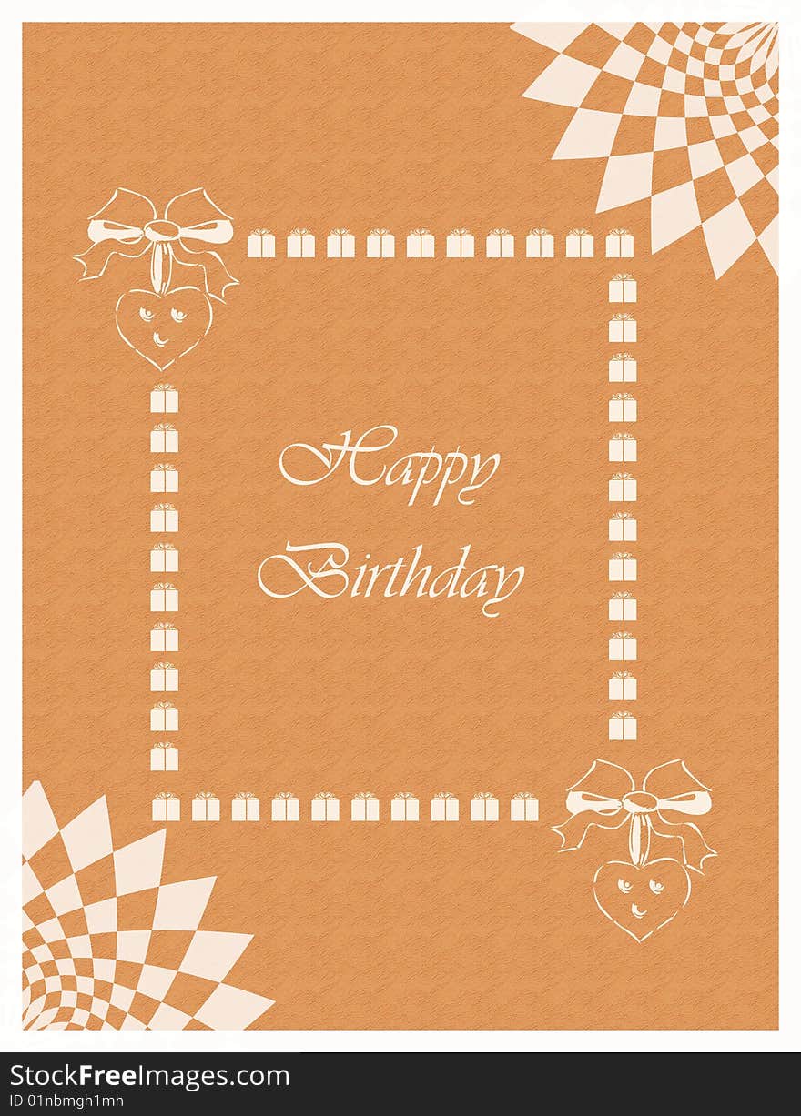 A beautiful happy birthday card