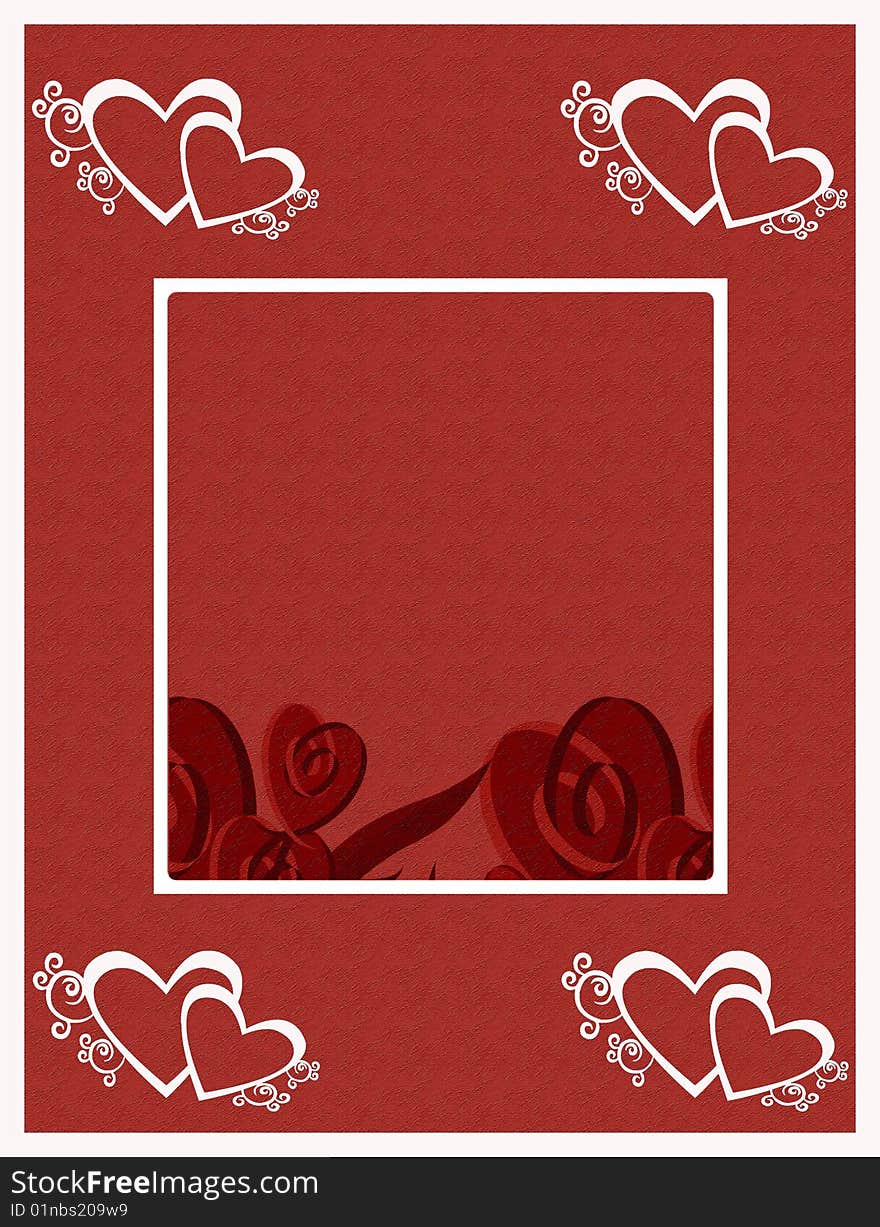 A beautiful background in red and white for greetings cards of love. A beautiful background in red and white for greetings cards of love