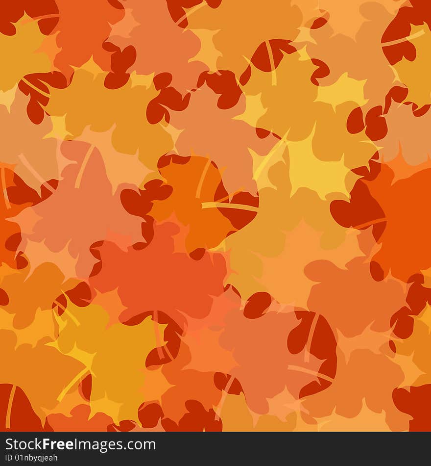 Seamless Maple Leaf Pattern