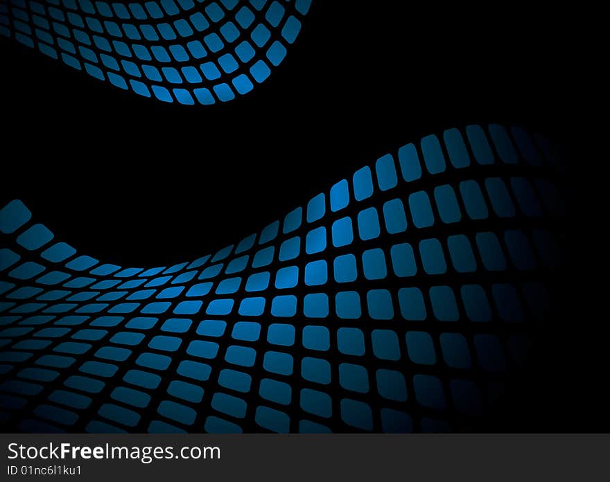 Blue and black abstract background pattern with copy space. Blue and black abstract background pattern with copy space