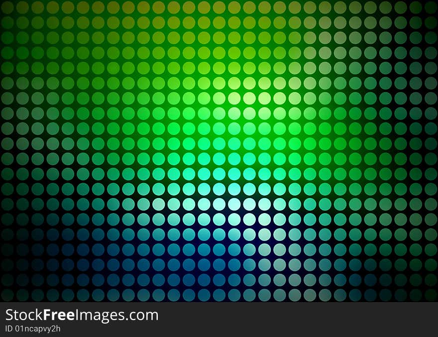 Abstract colored background from circles