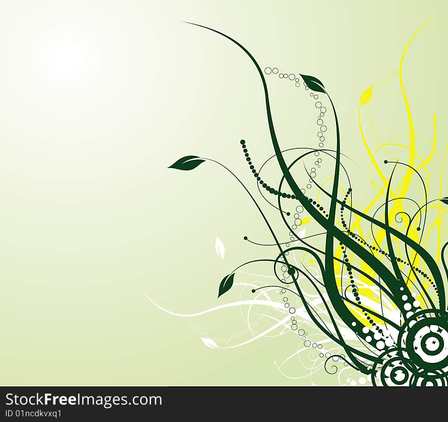 Abstract Floral Background