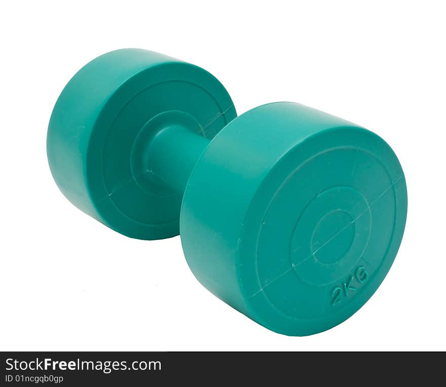 Dumbbell isolated on a white background