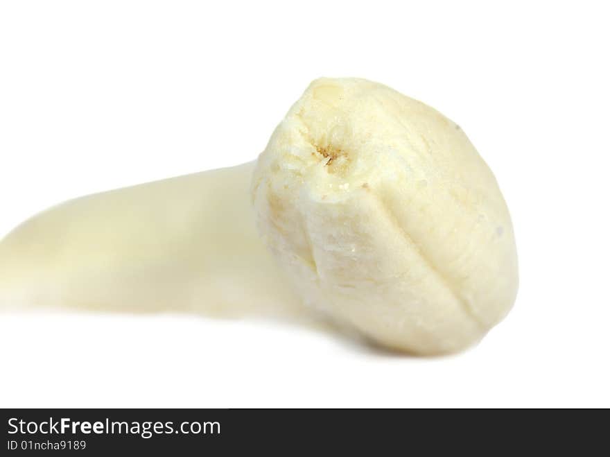 Peeled banana