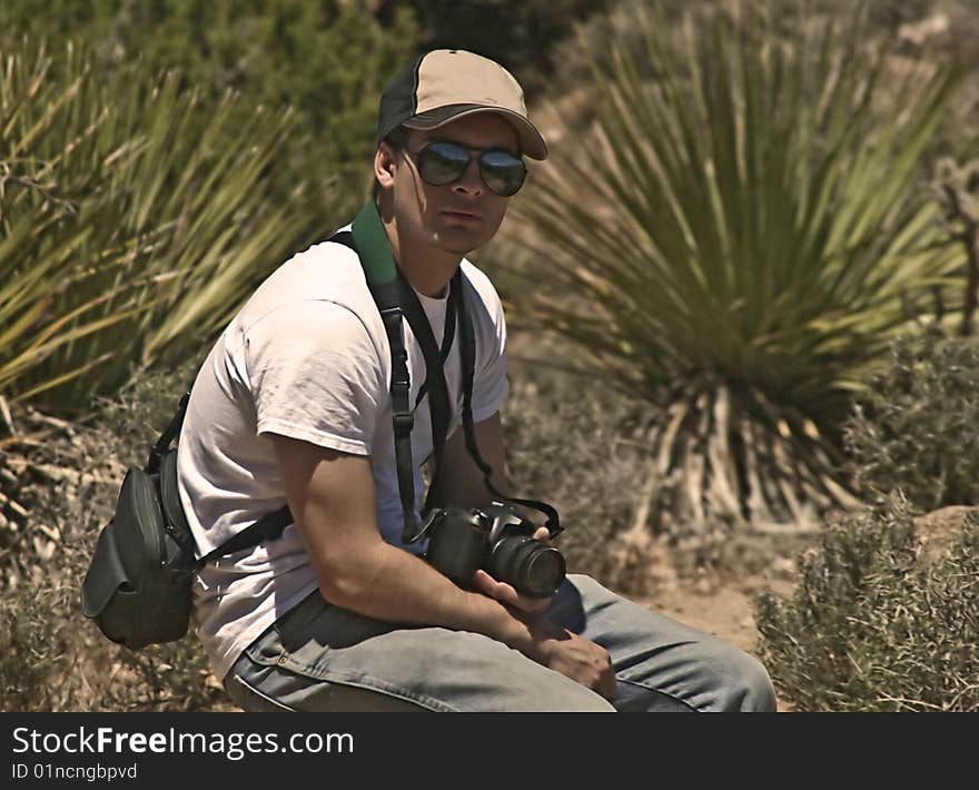 Tired Desert Photographer