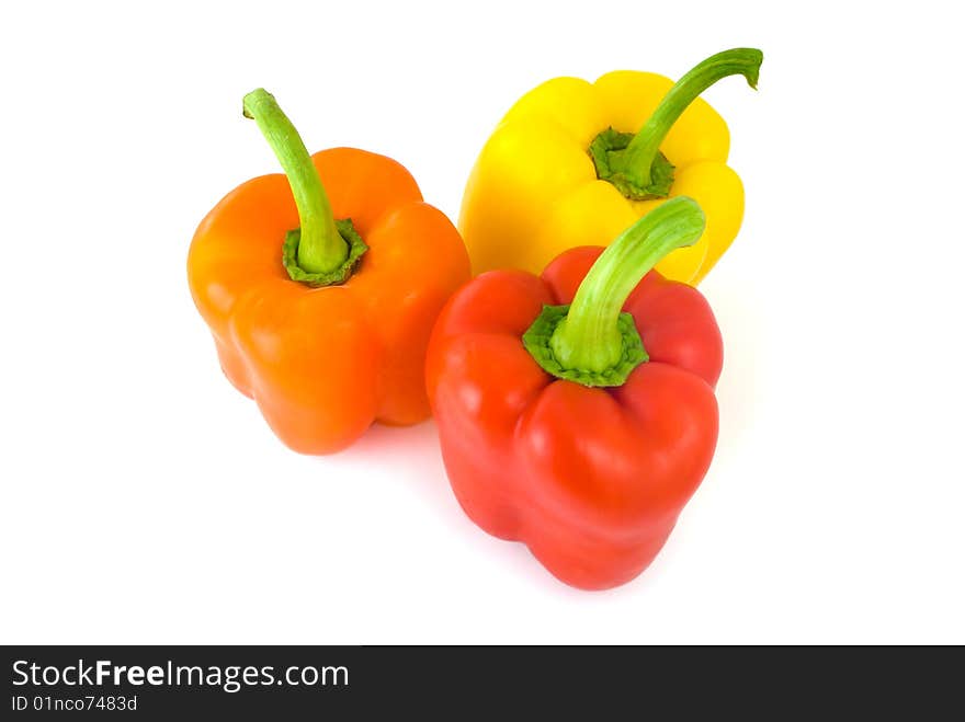 Sweet pepper on white